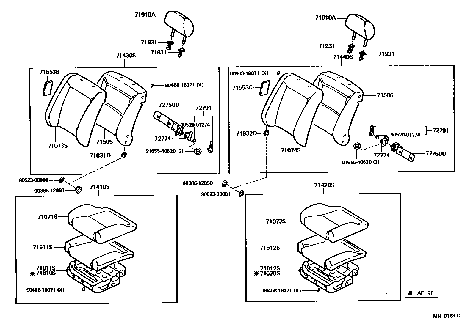 7101 — FRONT SEAT & SEAT TRACK