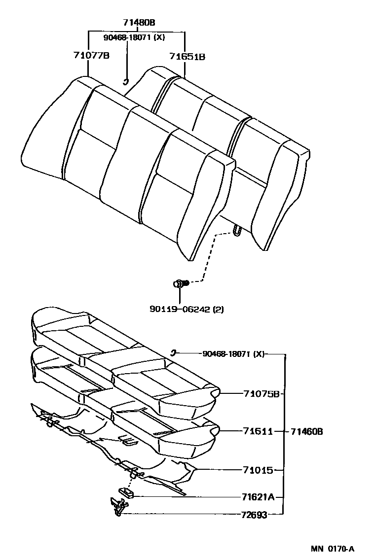 7102 — REAR SEAT & SEAT TRACK