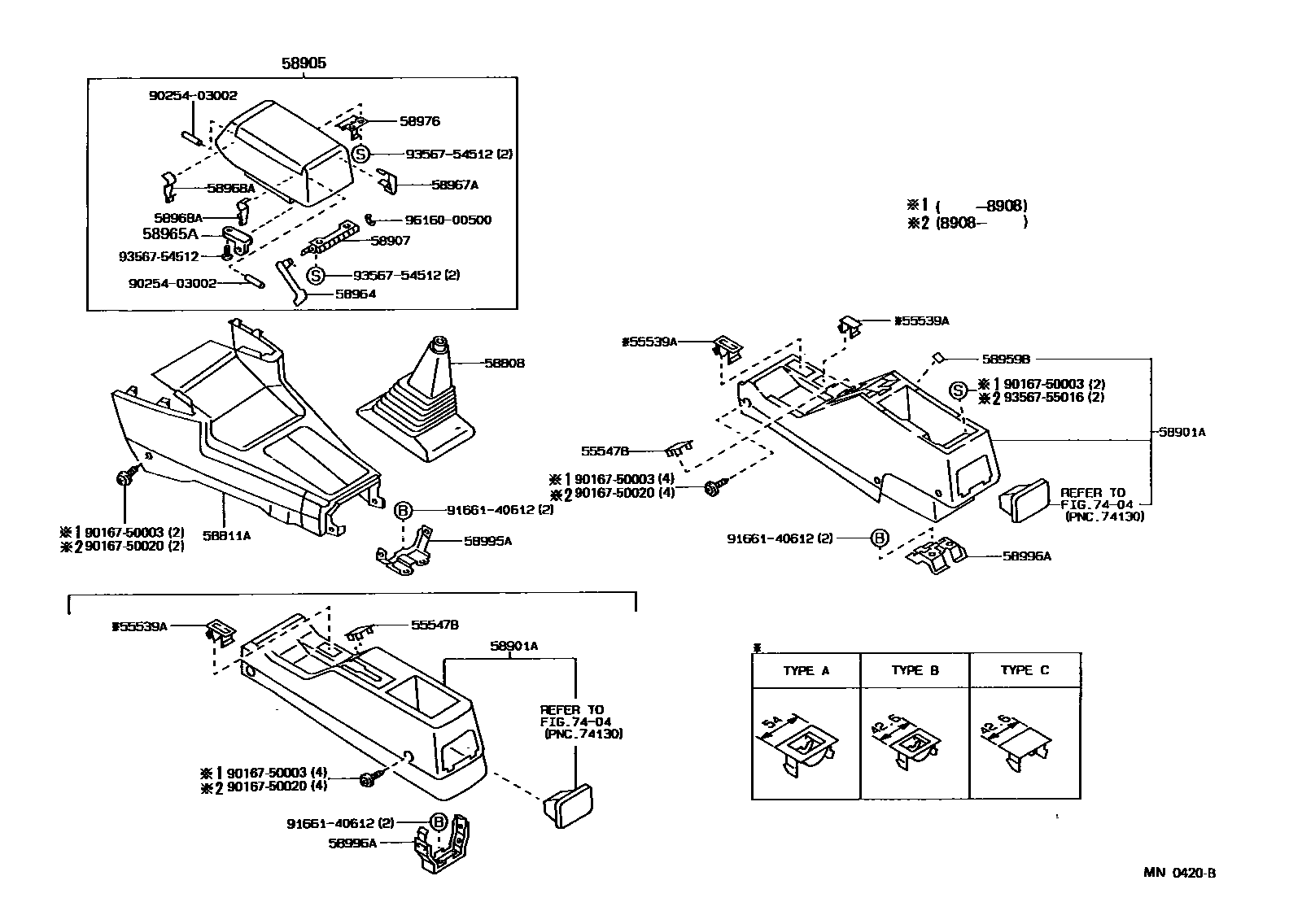 5806 — CONSOLE BOX & BRACKET
