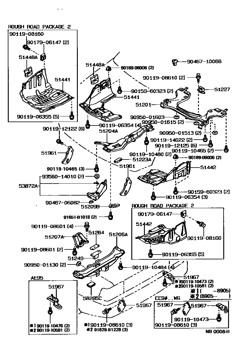 5102 — SUSPENSION CROSSMEMBER & UNDER COVER