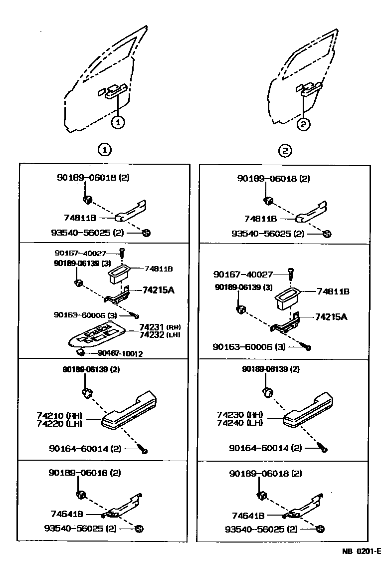 7401 — ARMREST & VISOR