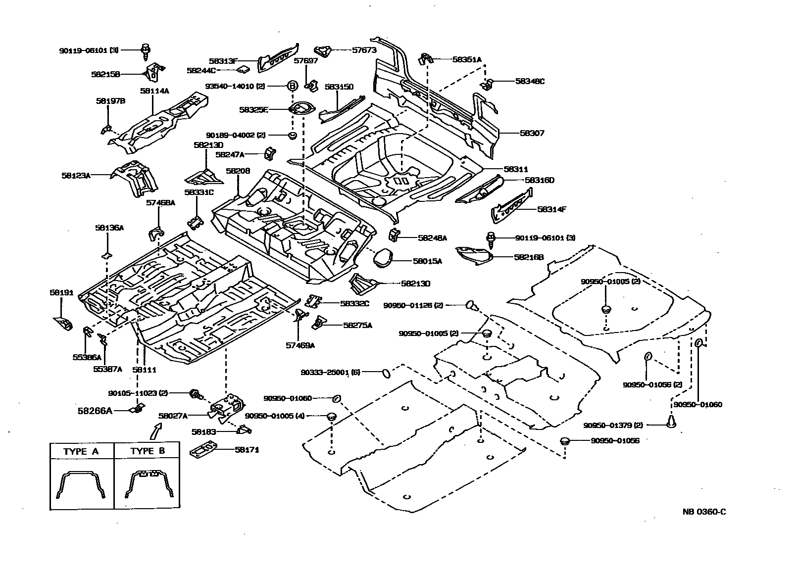 5801 — FLOOR PAN & LOWER BACK PANEL