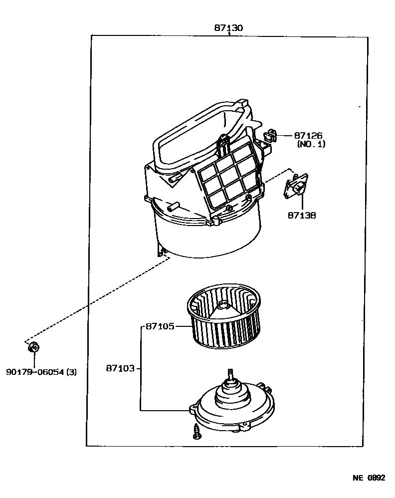 8712 — HEATING & AIR CONDITIONING - HEATER UNIT & BLOWER