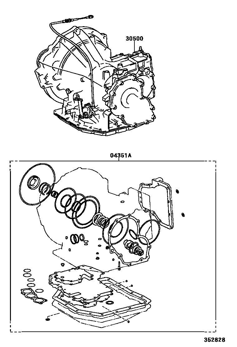 3501 — TRANSAXLE OR TRANSMISSION ASSY & GASKET KIT (ATM)