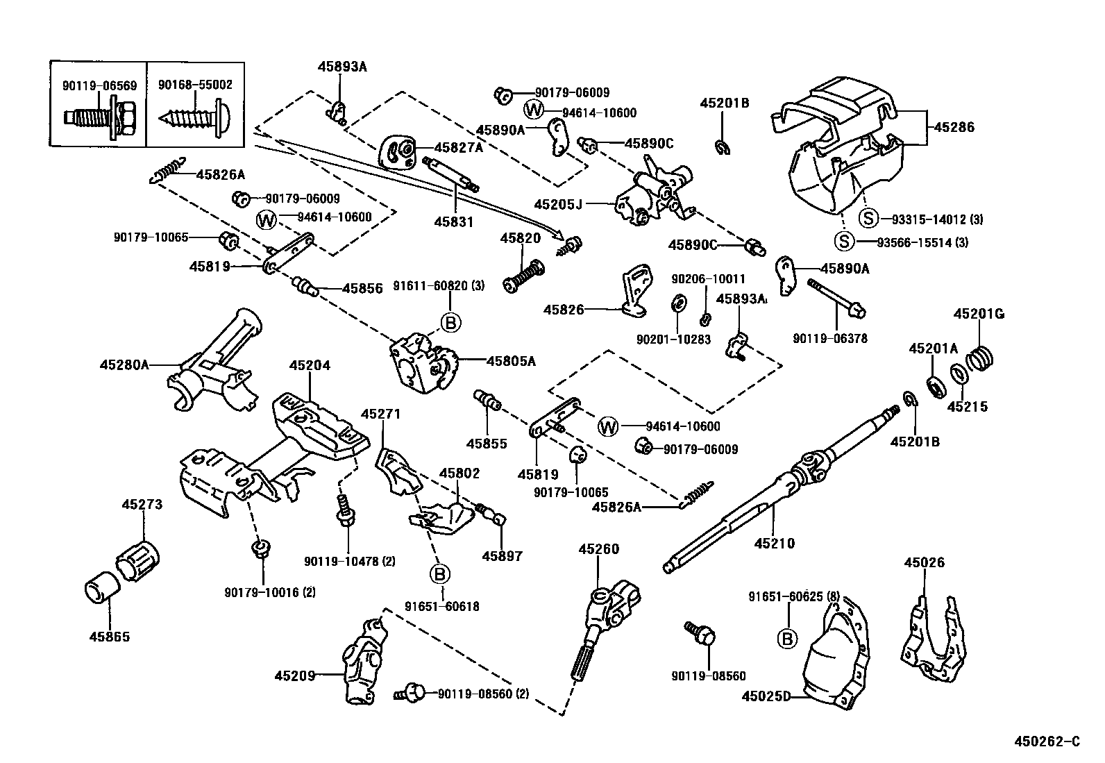 4501 — STEERING COLUMN & SHAFT