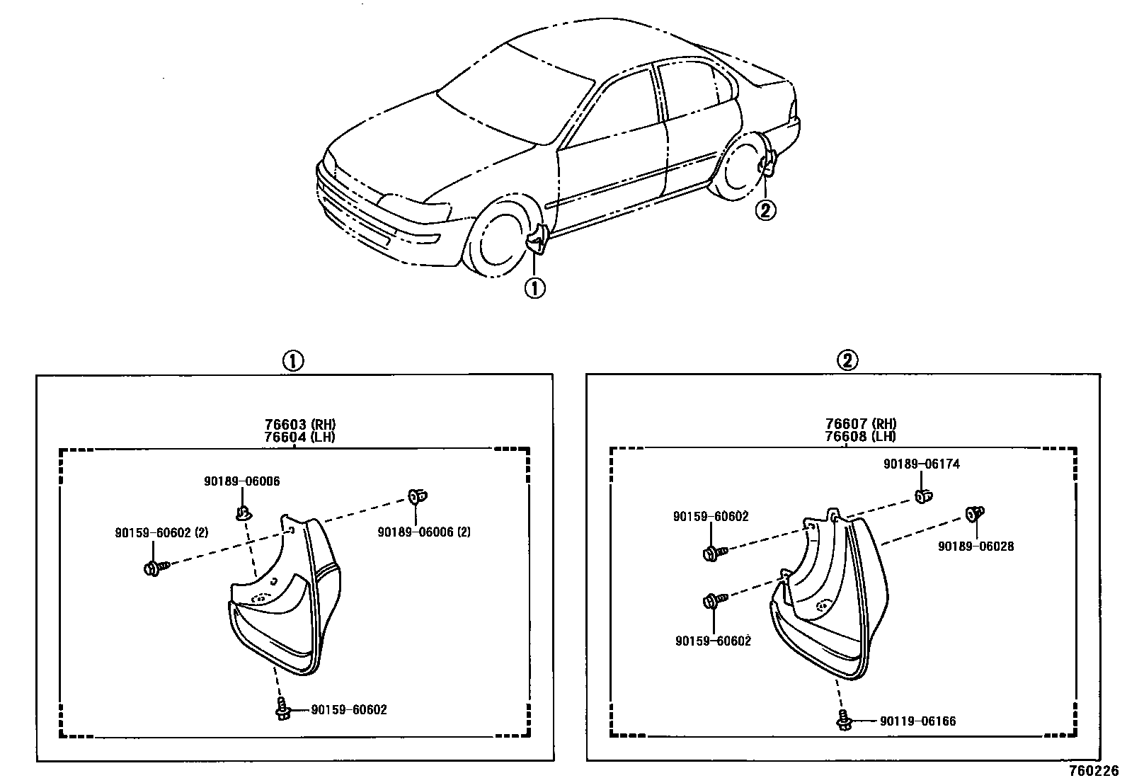 7601 — MUDGUARD & SPOILER