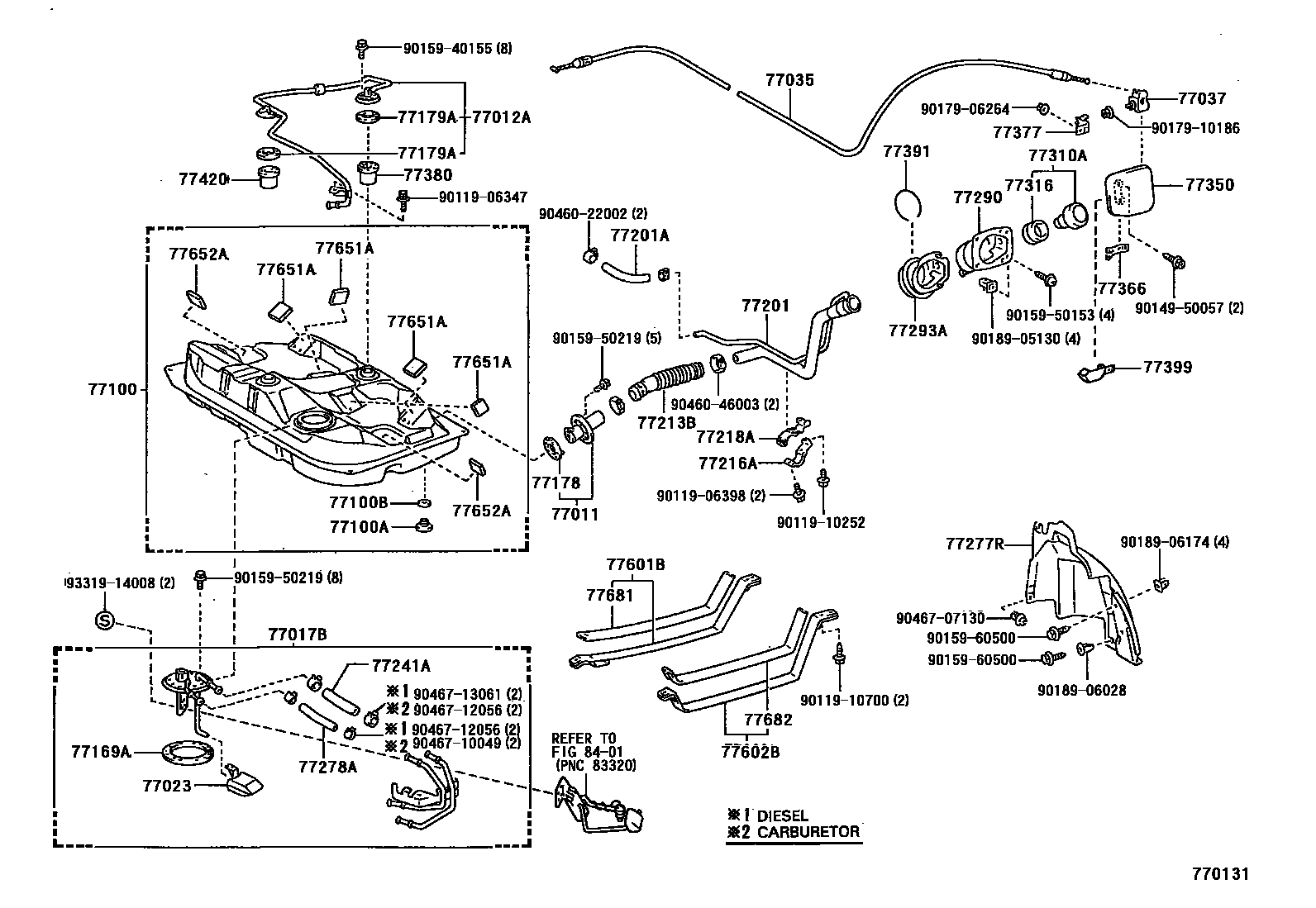 7701 — FUEL TANK & TUBE