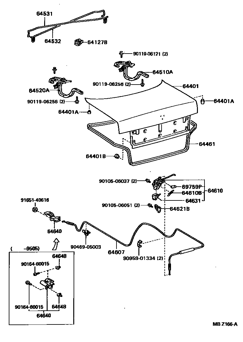 6105 — LUGGAGE COMPARTMENT DOOR & LOCK