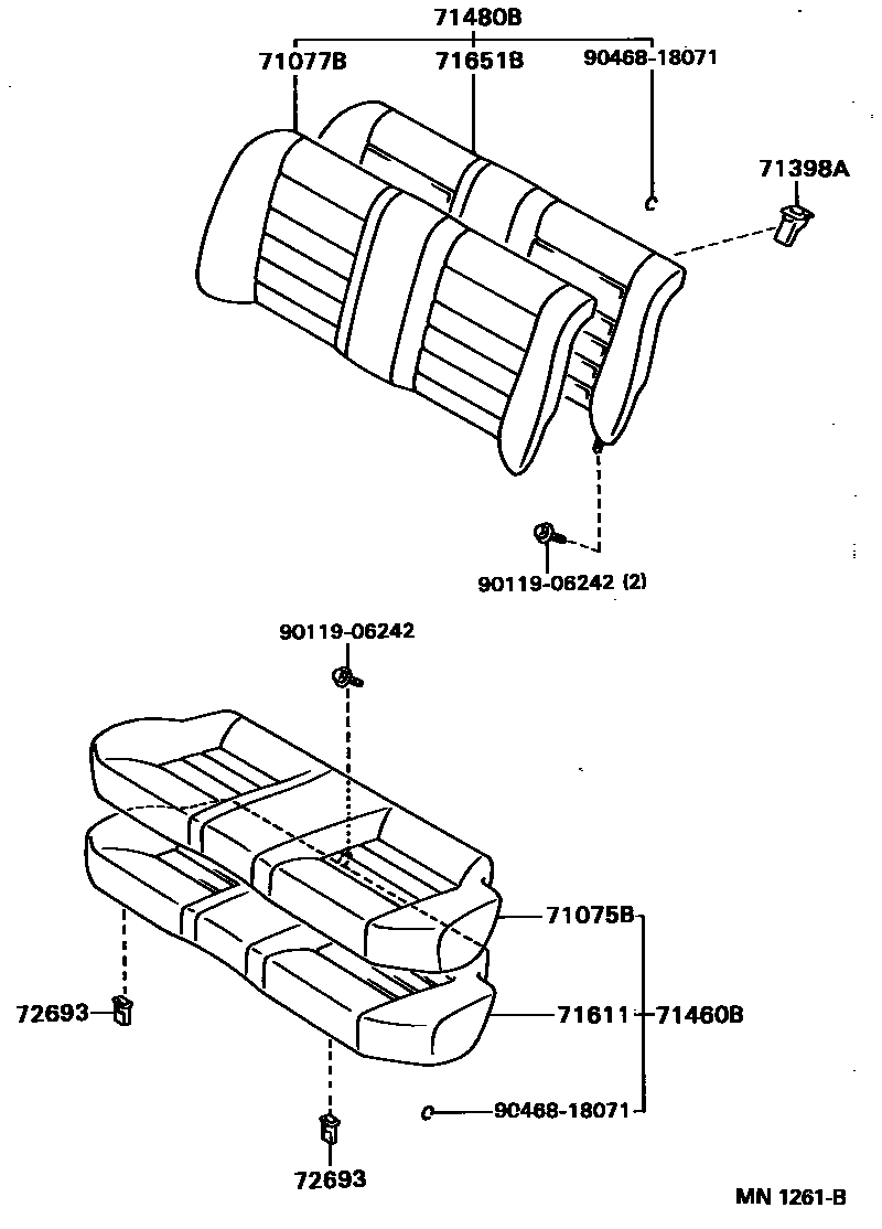 7102 — REAR SEAT & SEAT TRACK