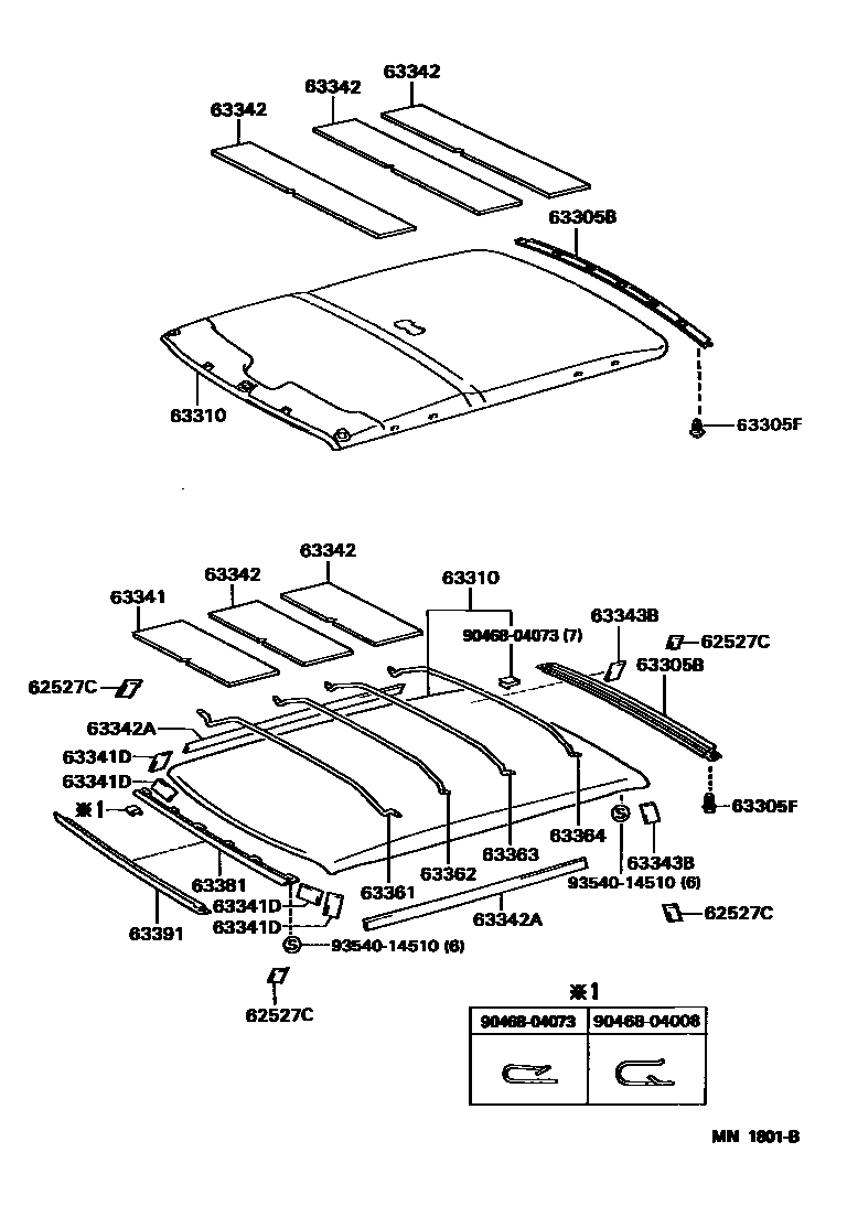 6402 — ROOF HEADLINING & SILENCER PAD