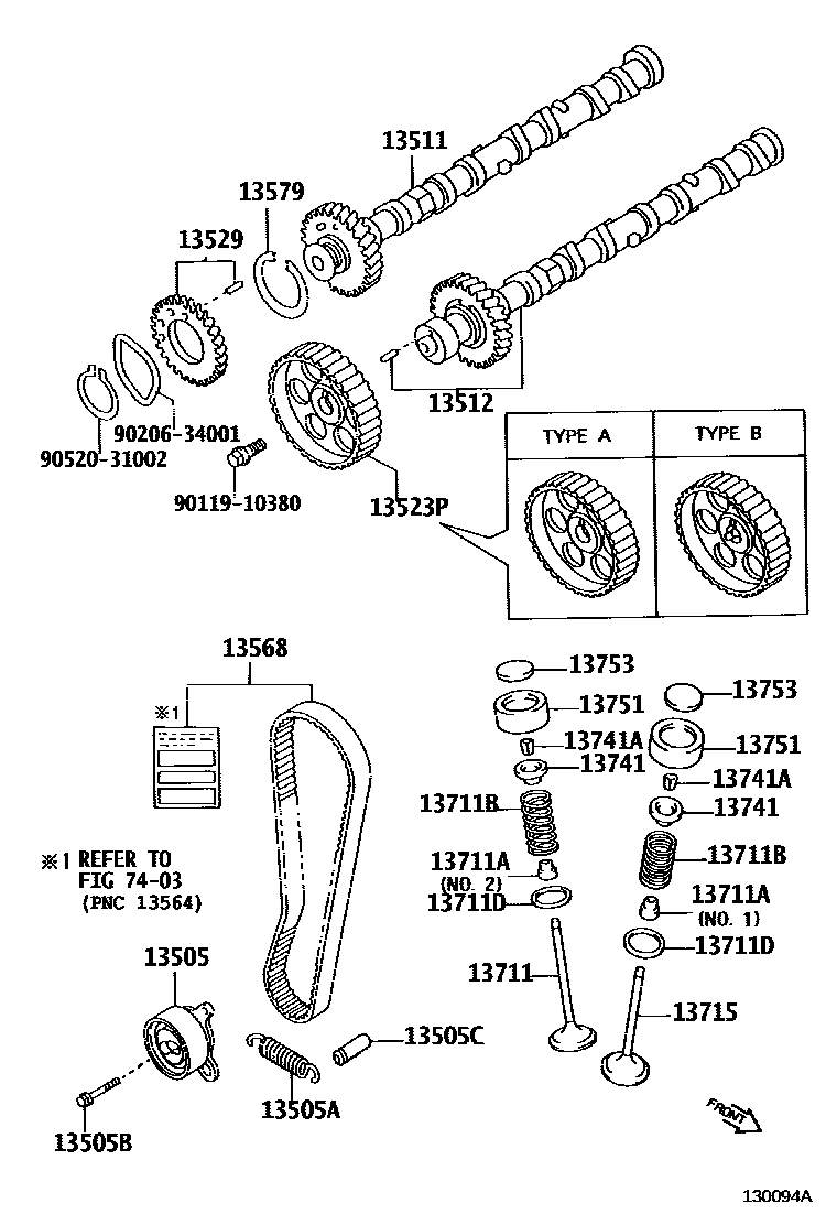 1302 — CAMSHAFT & VALVE