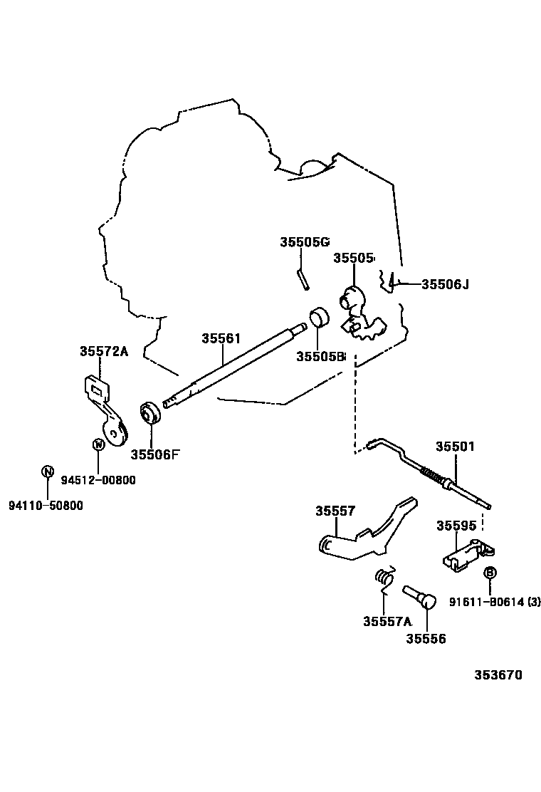 3513 — THROTTLE LINK & VALVE LEVER (ATM)