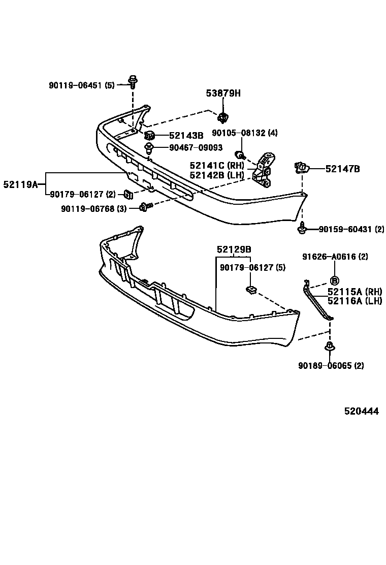 5201 — FRONT BUMPER & BUMPER STAY