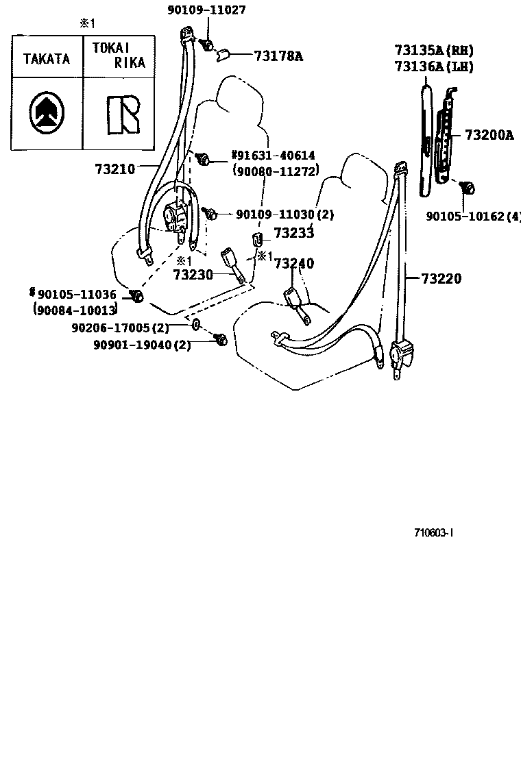 7104 — SEAT BELT & CHILD RESTRAINT SEAT