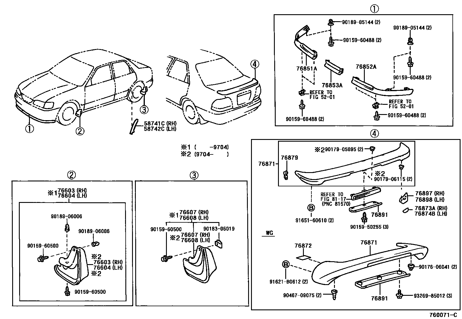 7601 — MUDGUARD & SPOILER