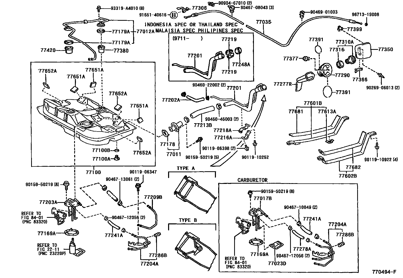 7701 — FUEL TANK & TUBE