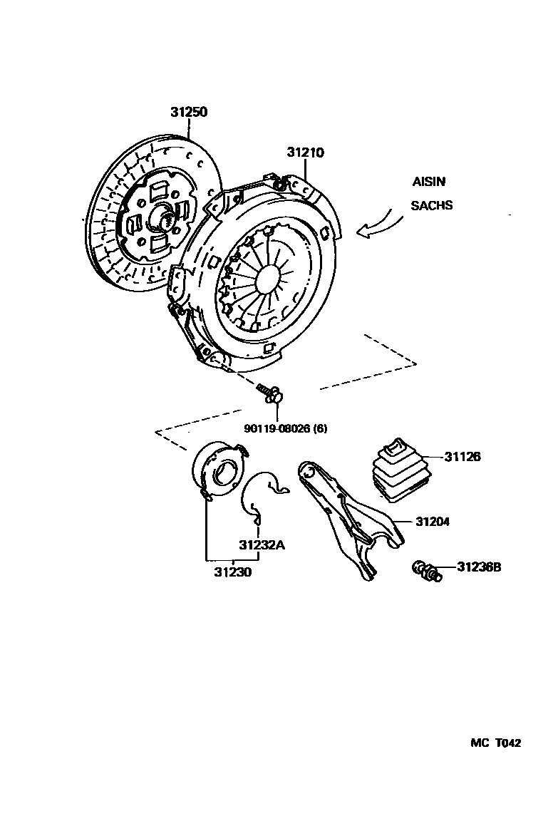 3101 — CLUTCH & RELEASE FORK