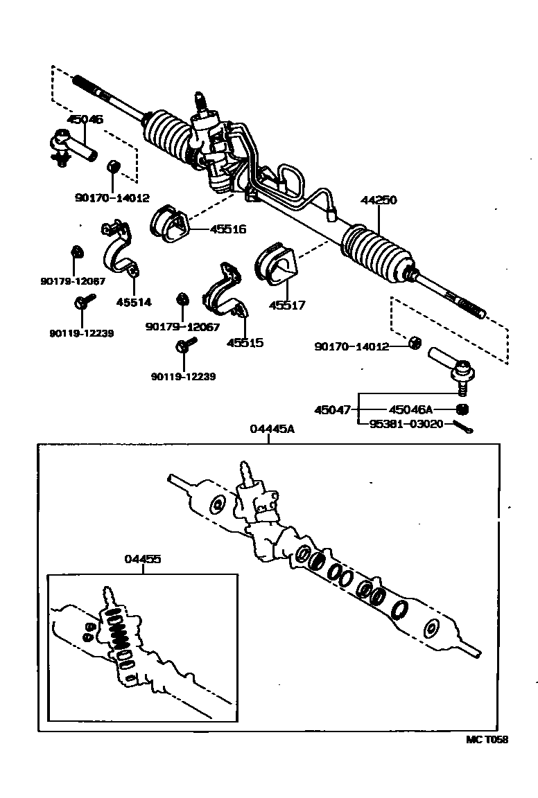 4505 — FRONT STEERING GEAR & LINK