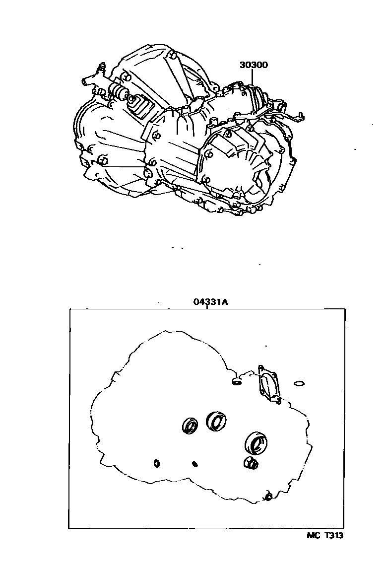 3301 — TRANSAXLE OR TRANSMISSION ASSY & GASKET KIT (MTM)