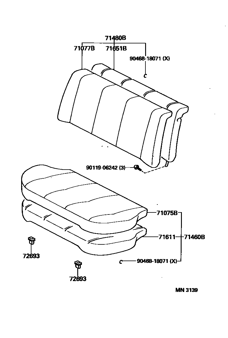 7102 — REAR SEAT & SEAT TRACK
