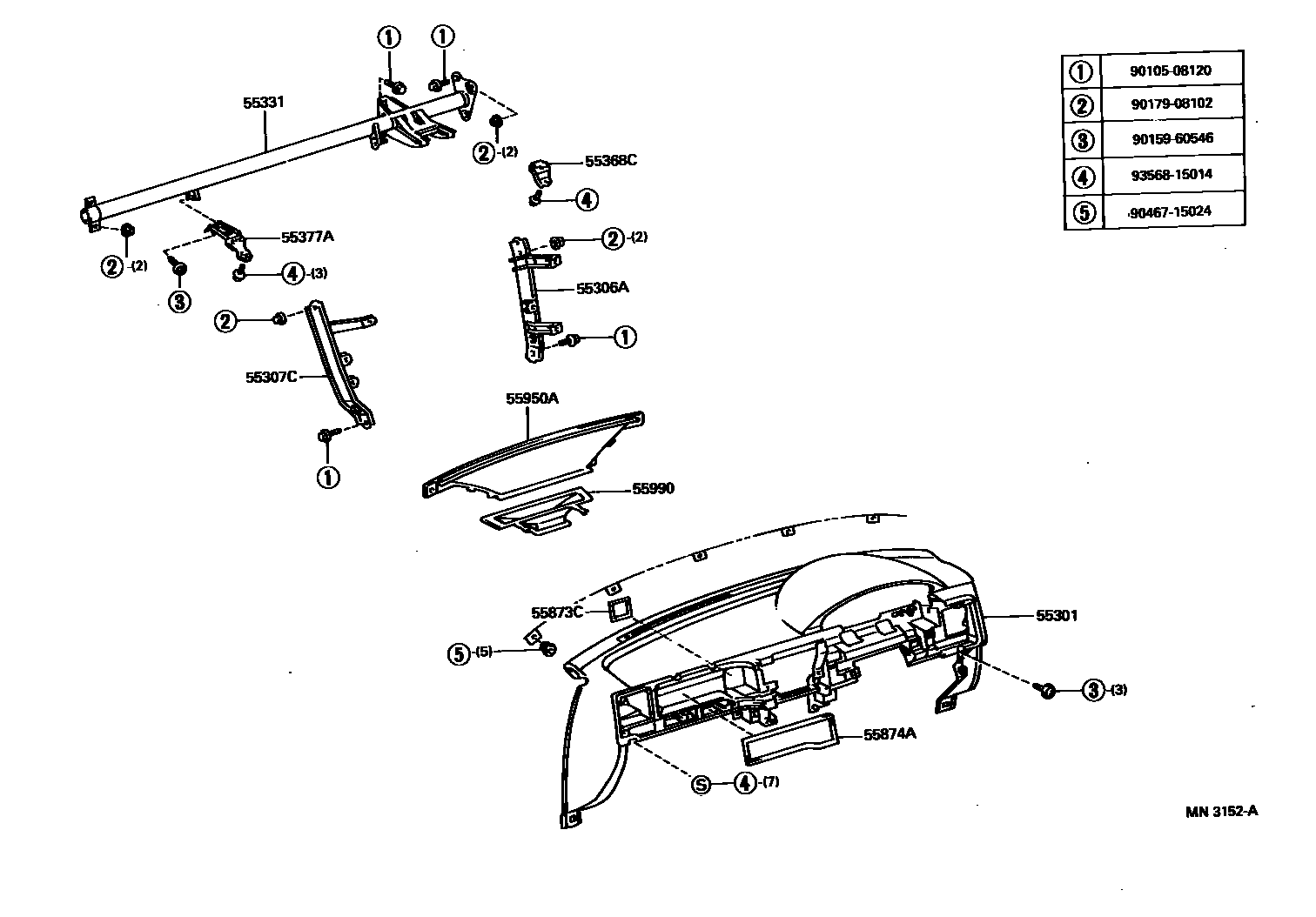 5501 — INSTRUMENT PANEL & GLOVE COMPARTMENT