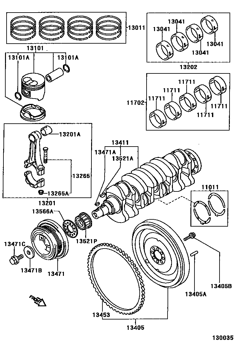1301 — CRANKSHAFT & PISTON