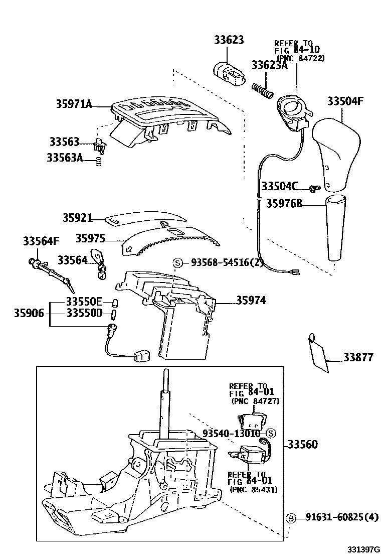 3312 — SHIFT LEVER & RETAINER