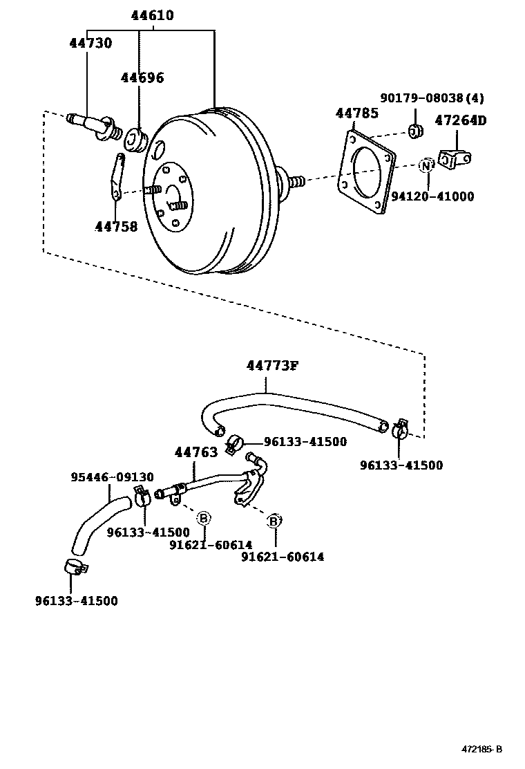 4703 — BRAKE BOOSTER & VACUUM TUBE