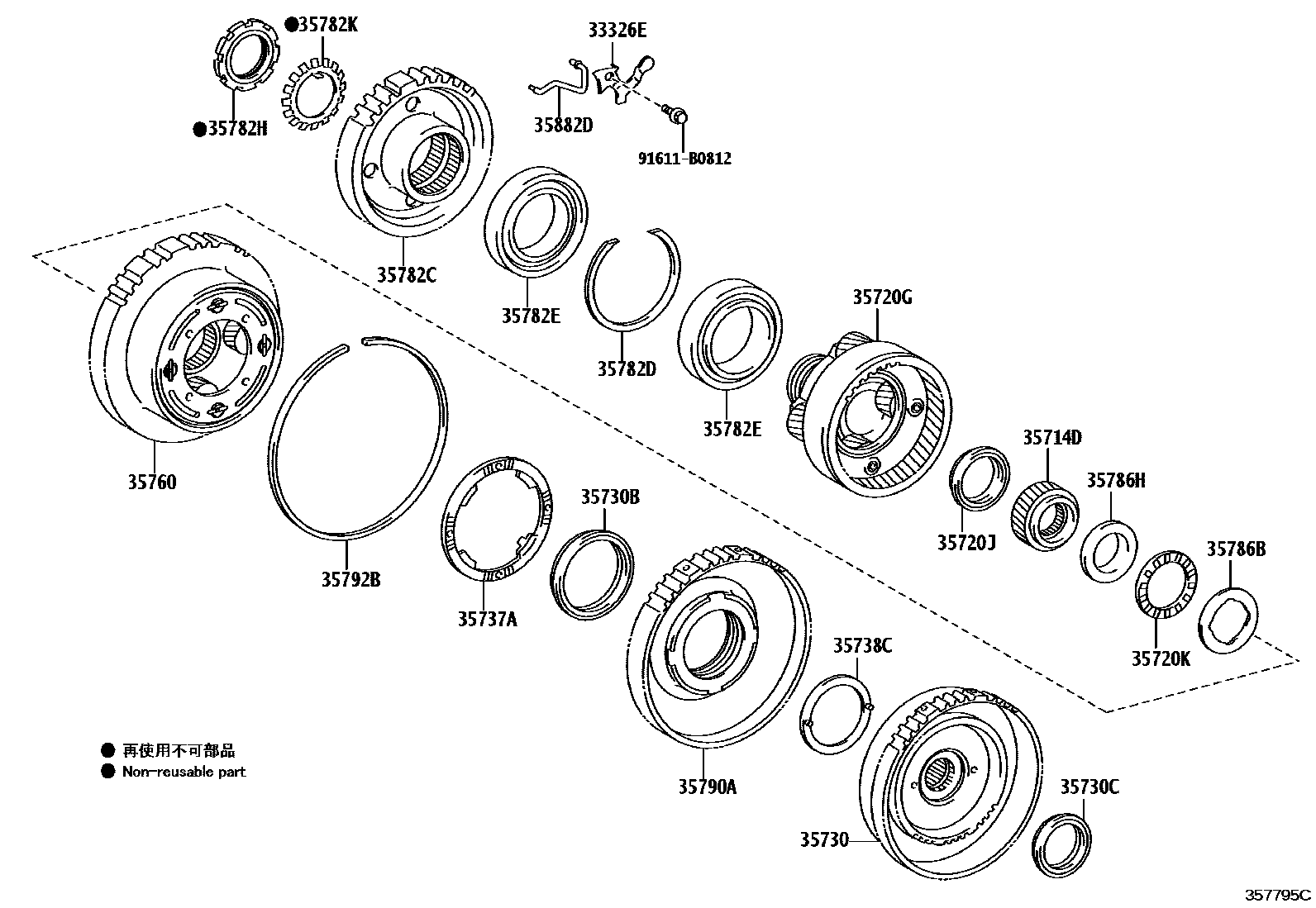 3510 — PLANETARY GEAR, REVERSE PISTON & COUNTER GEAR(ATM)