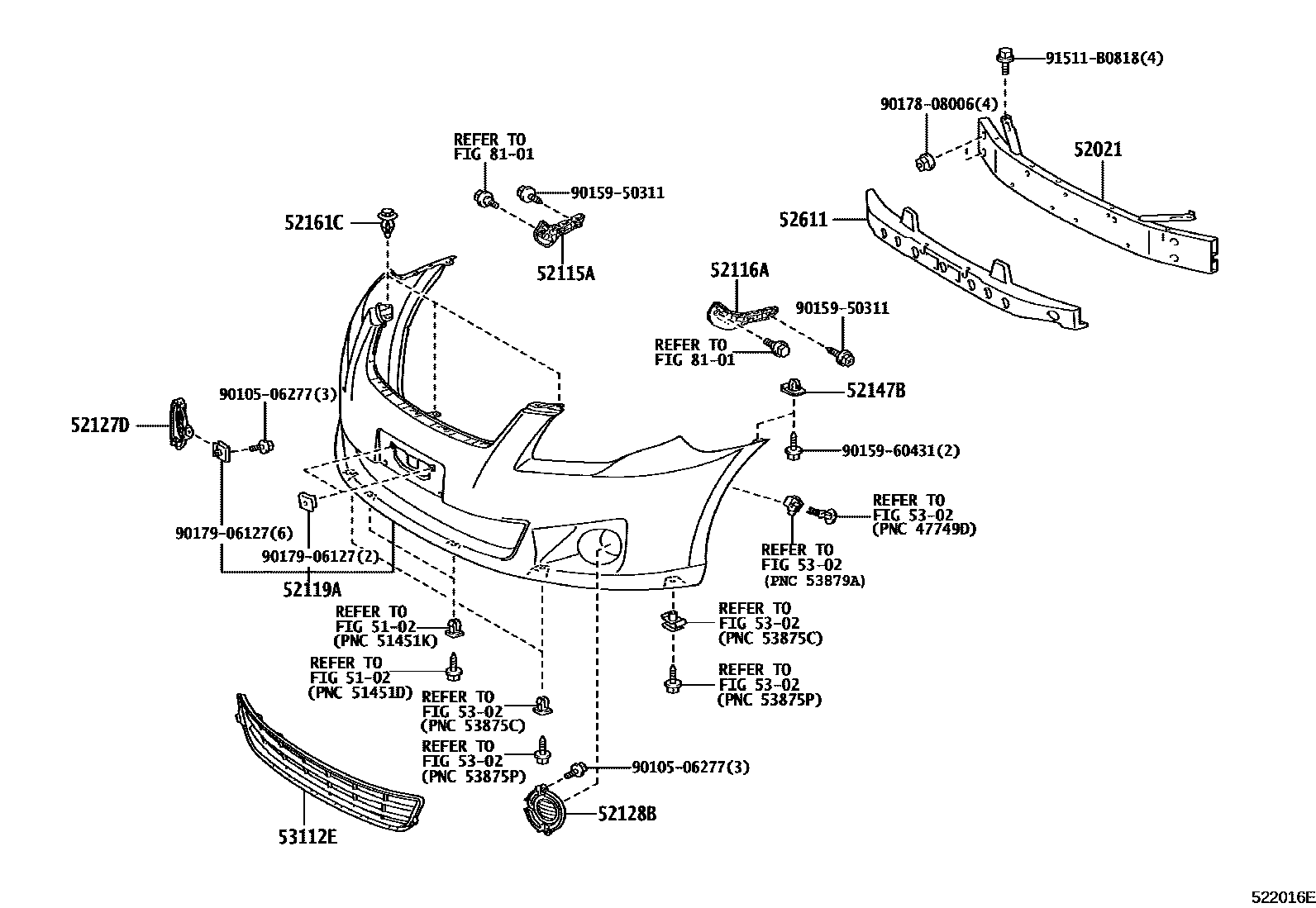 5201 — FRONT BUMPER & BUMPER STAY