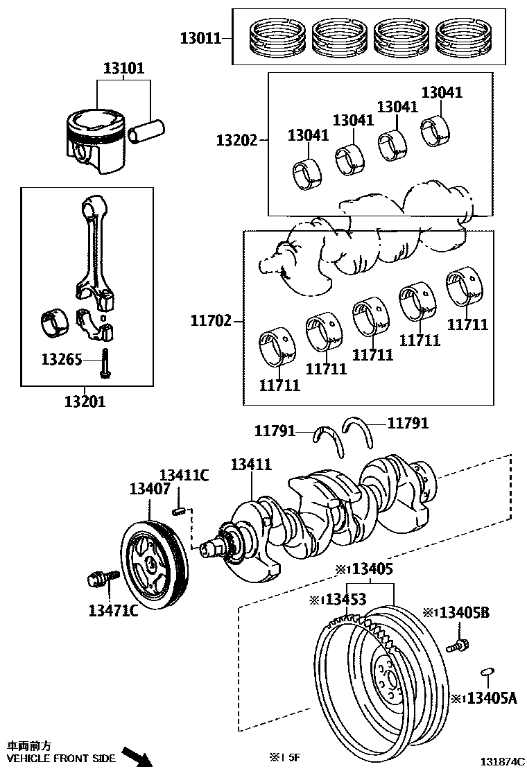 1301 — CRANKSHAFT & PISTON