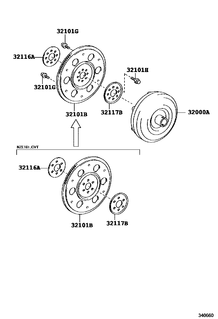 3402 — TORQUE CONVERTER, FRONT OIL PUMP(CVT)