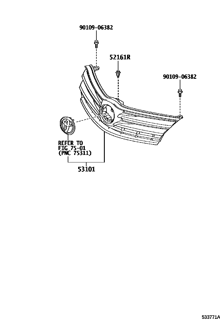 5301 — RADIATOR GRILLE