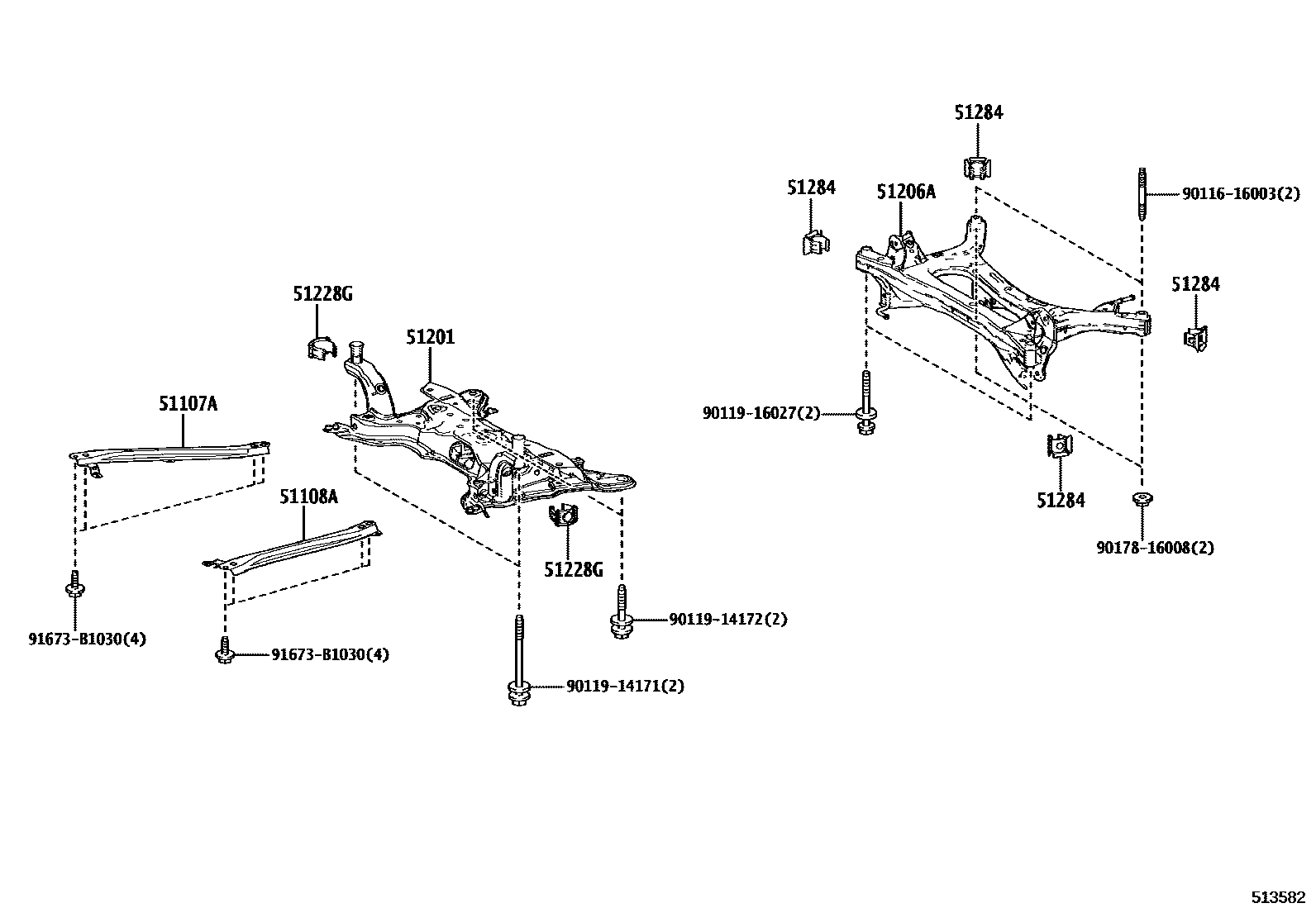 5102 — SUSPENSION CROSSMEMBER & UNDER COVER