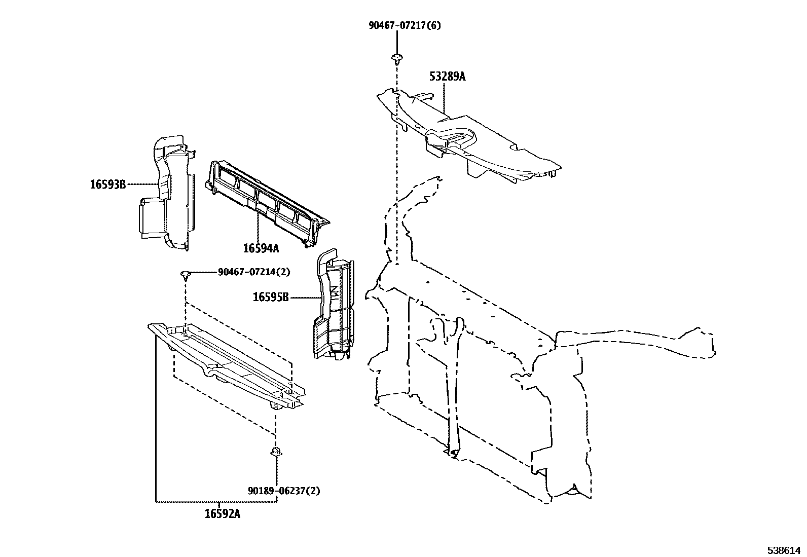 5304 — FRONT FENDER APRON & DASH PANEL