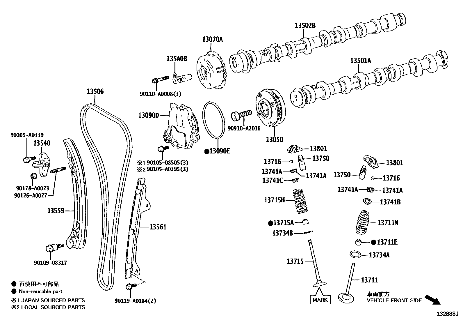 1302 — CAMSHAFT & VALVE