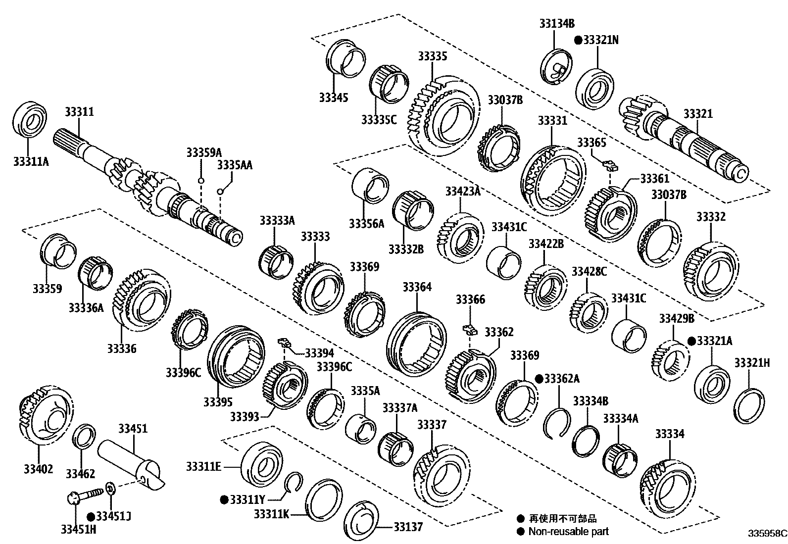 3305 — TRANSMISSION GEAR (MTM)