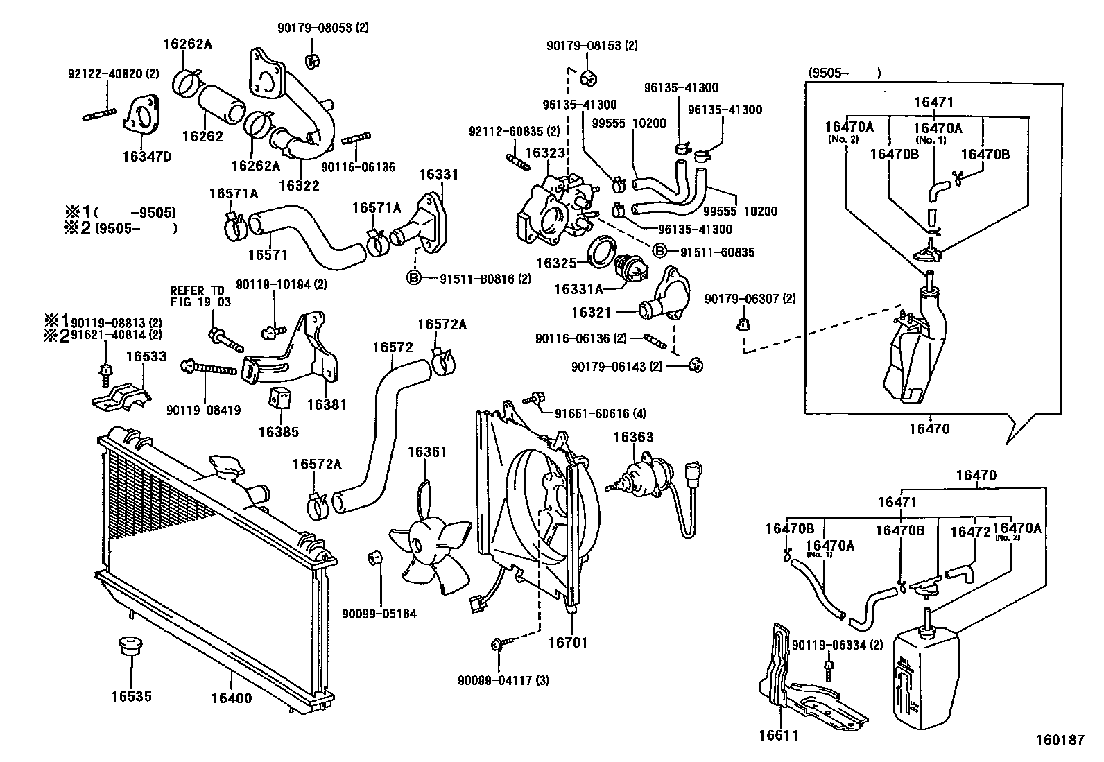 1603 — RADIATOR & WATER OUTLET