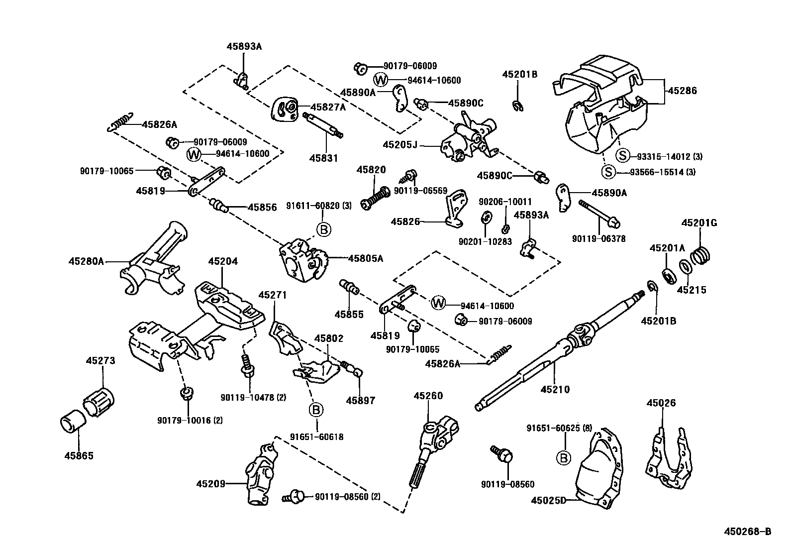 4501 — STEERING COLUMN & SHAFT