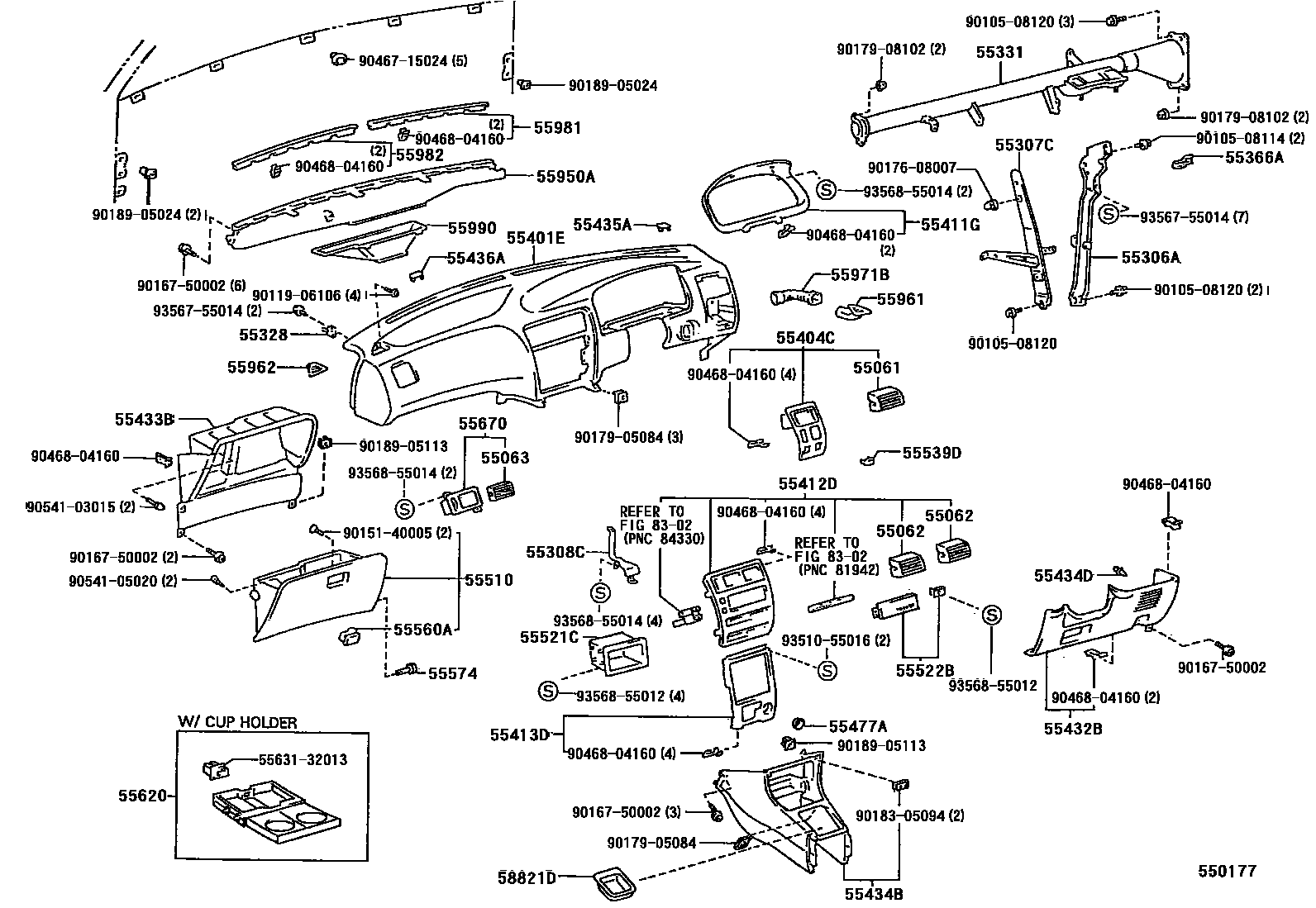 5501 — INSTRUMENT PANEL & GLOVE COMPARTMENT