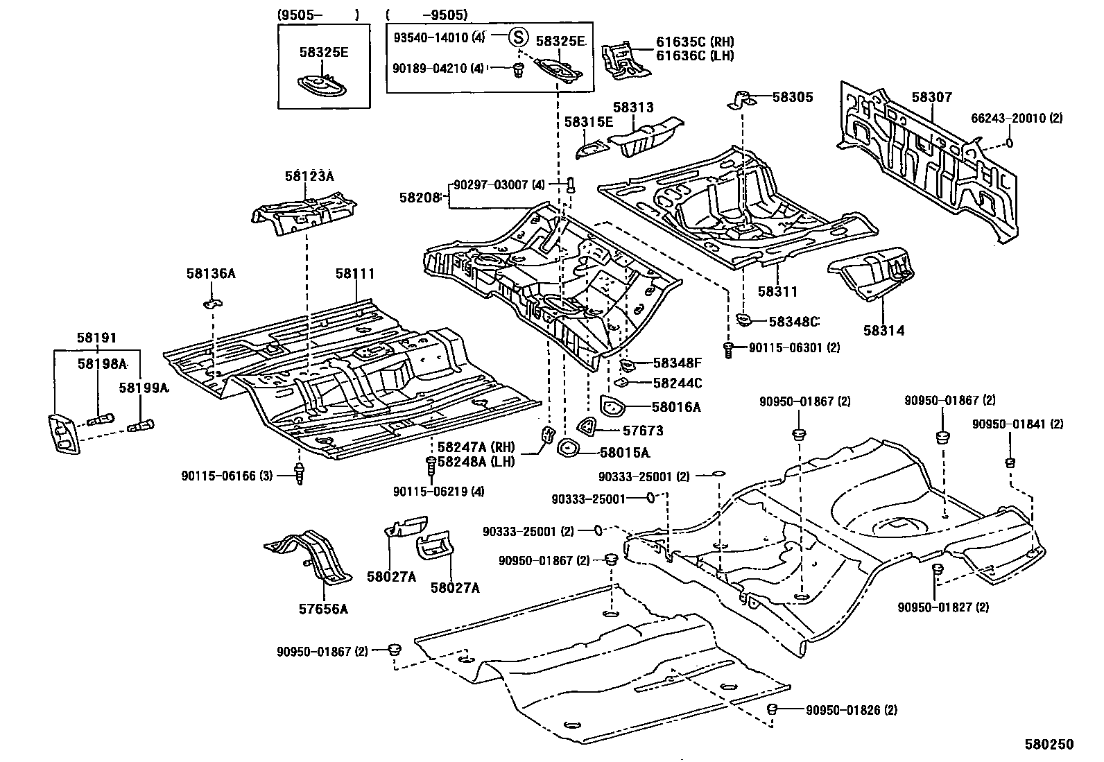 5801 — FLOOR PAN & LOWER BACK PANEL