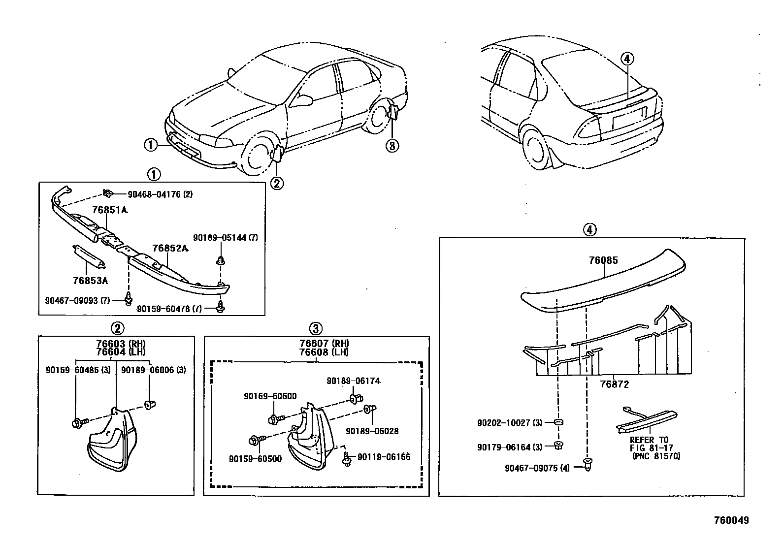 7601 — MUDGUARD & SPOILER