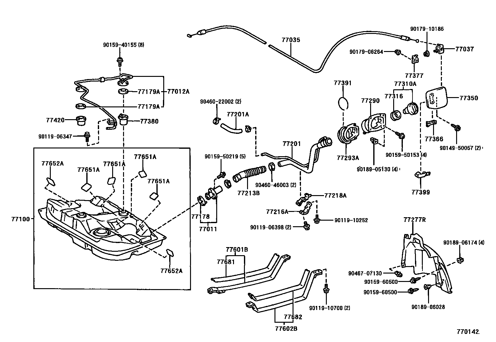 7701 — FUEL TANK & TUBE