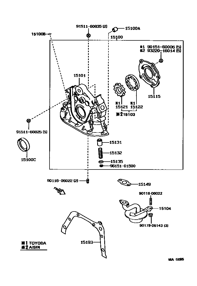 1501 — ENGINE OIL PUMP