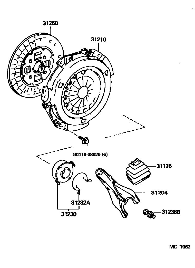 3101 — CLUTCH & RELEASE FORK