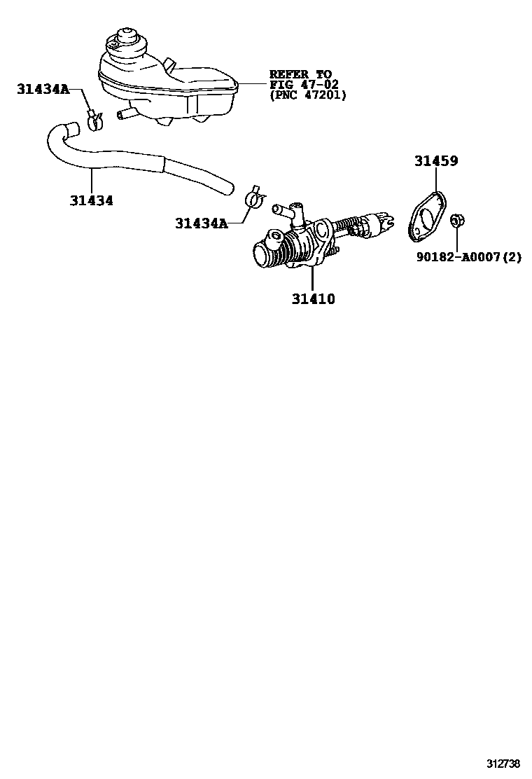 3103 — CLUTCH MASTER CYLINDER