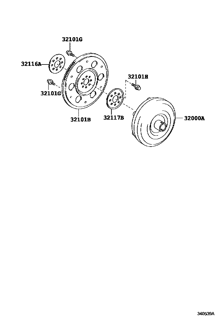 3402 — TORQUE CONVERTER, FRONT OIL PUMP(CVT)