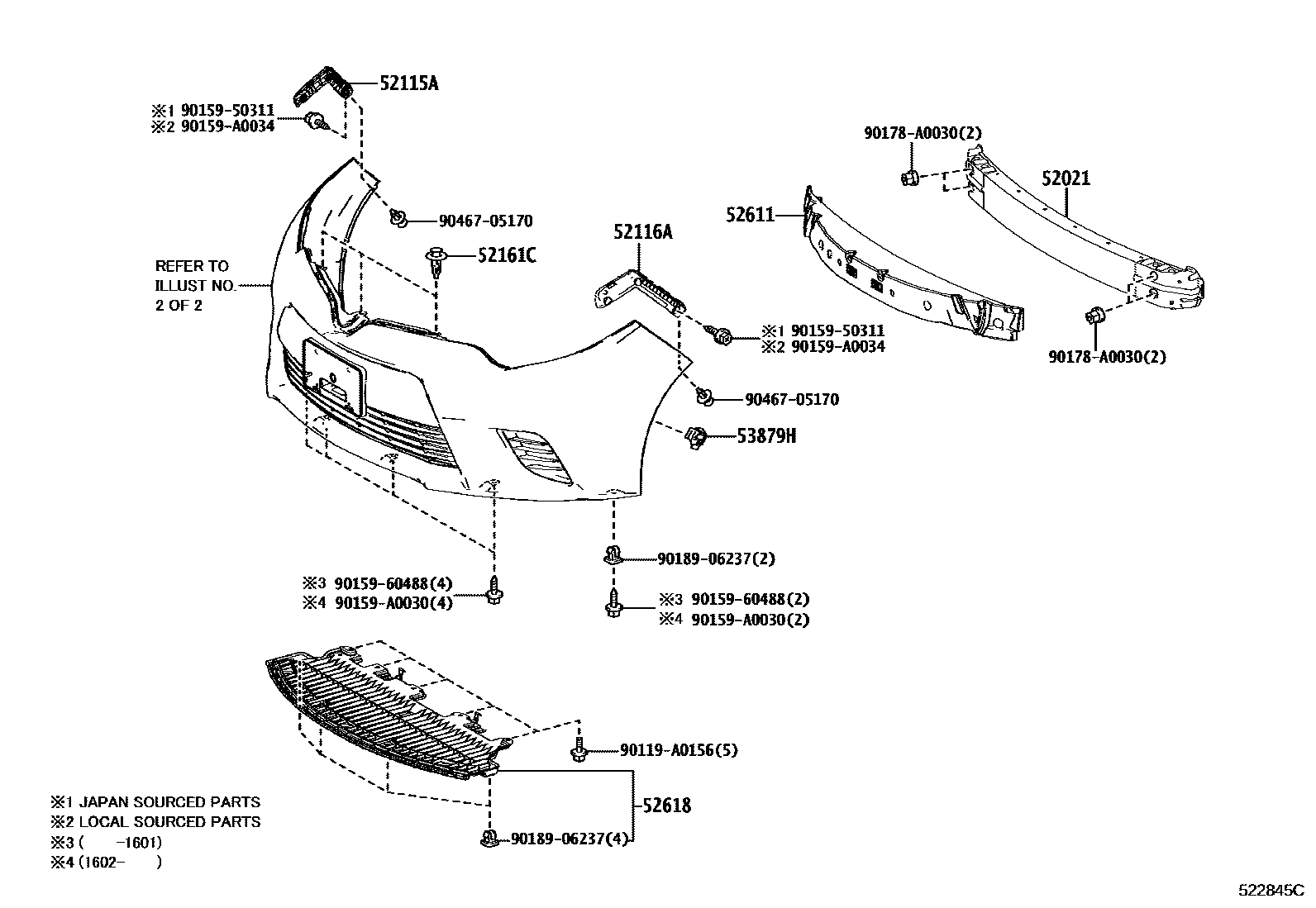 5201 — FRONT BUMPER & BUMPER STAY