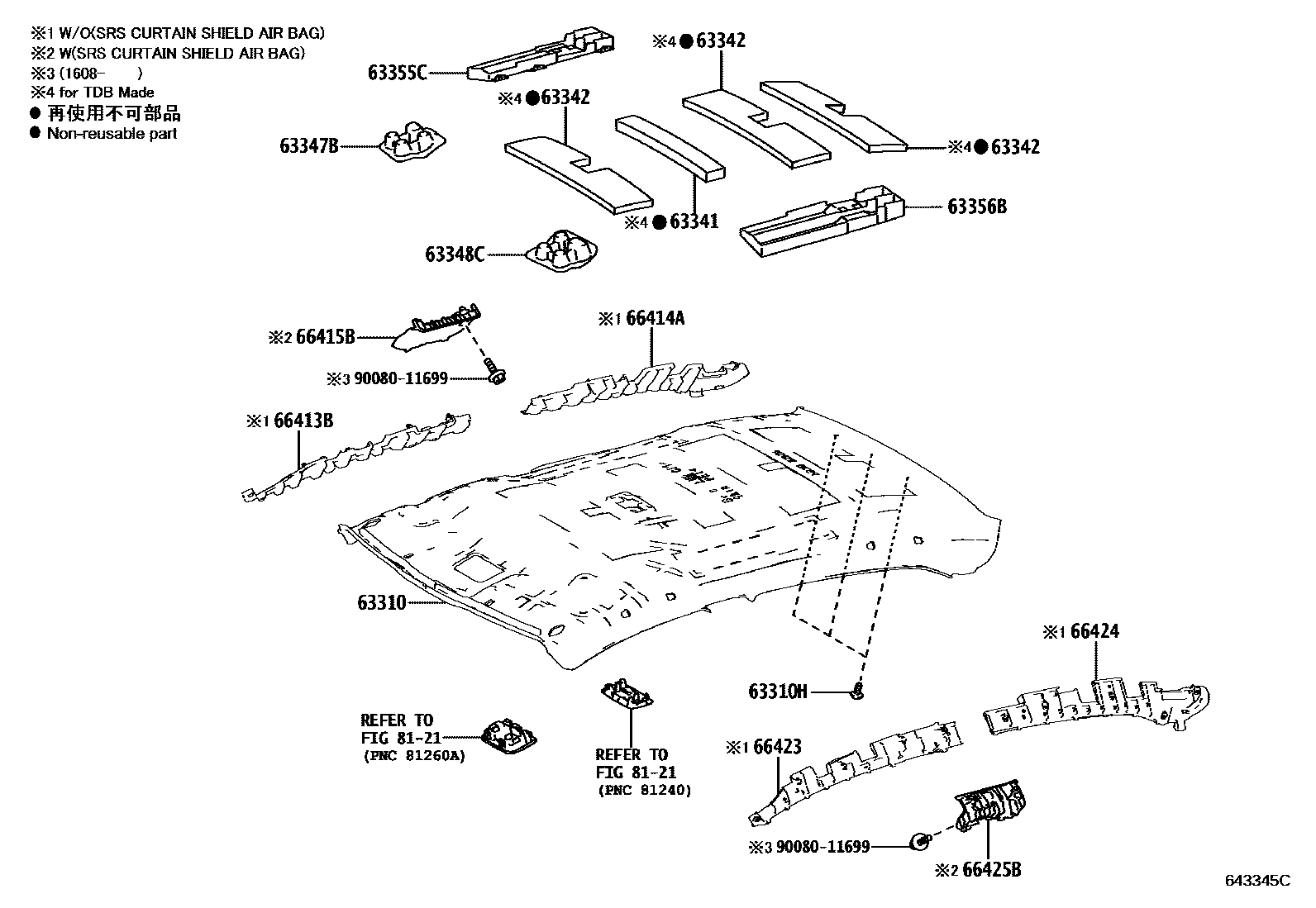 6402 — ROOF HEADLINING & SILENCER PAD