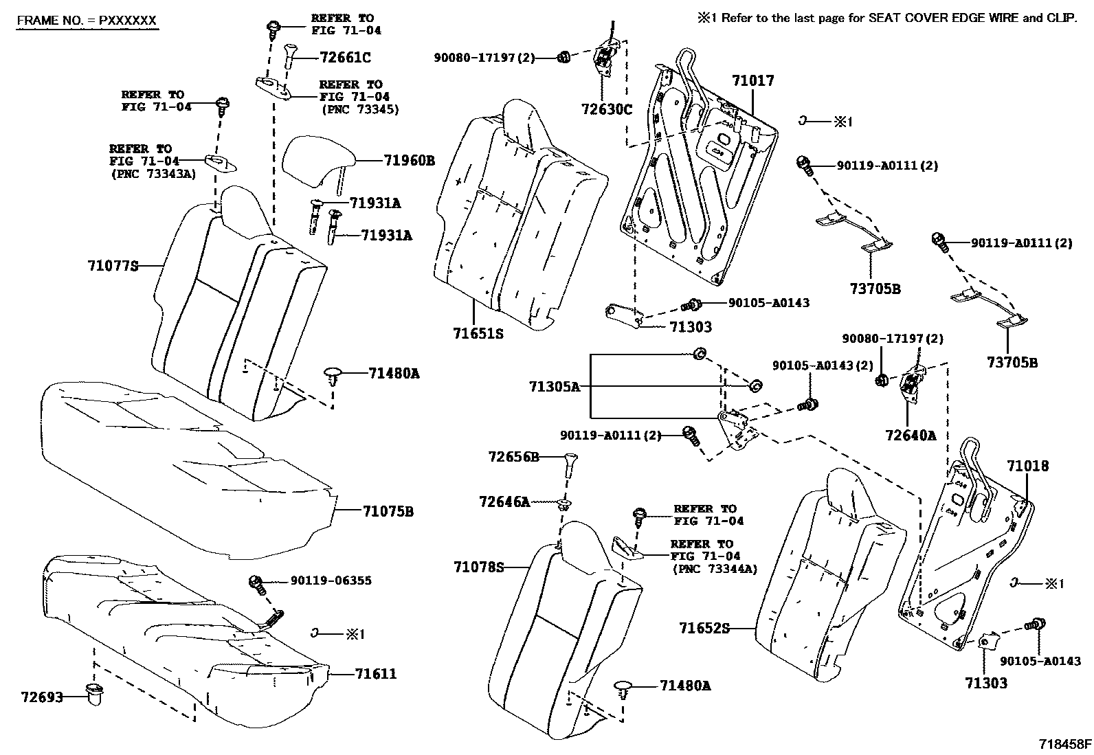 7102 — REAR SEAT & SEAT TRACK